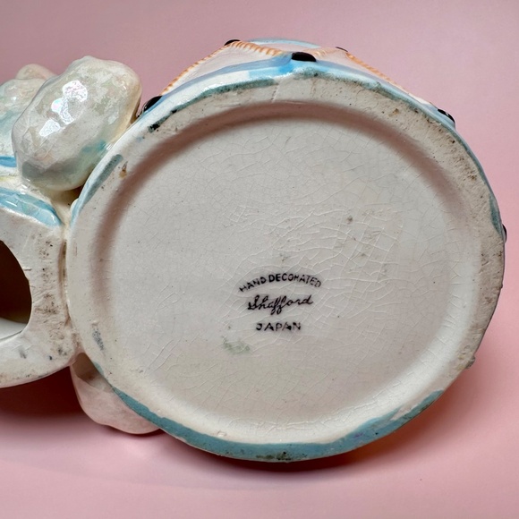 ✨ Vintage Shafford Japan Ceramic Bear Planter / Brush Holder ✨ - Picture 4 of 6